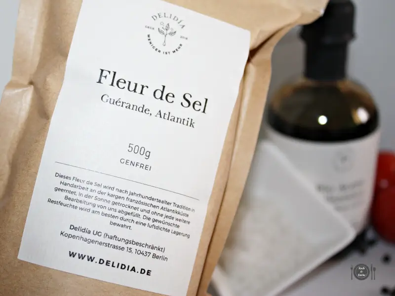 Delidia Fleur de Sel - handgeschöpftes Meersalz aus der Bretagne